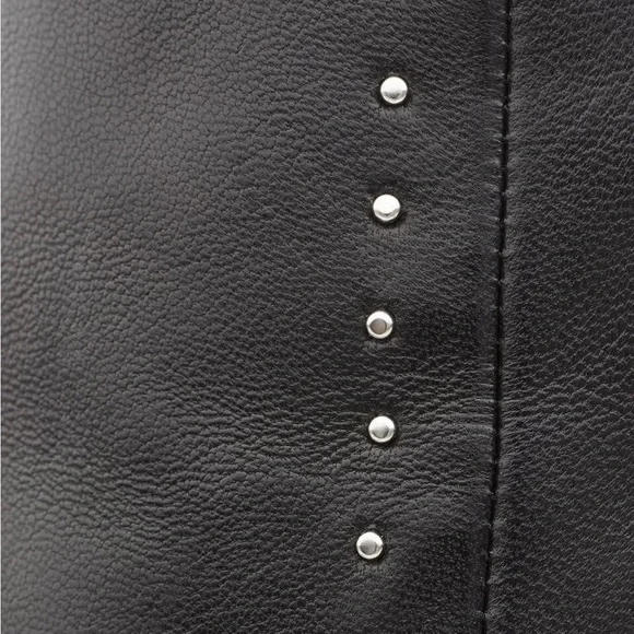 Rag & Bone Willow Stud Black Leather Ankle Boots. New In Box! Sz 5 - Picture 6 of 10